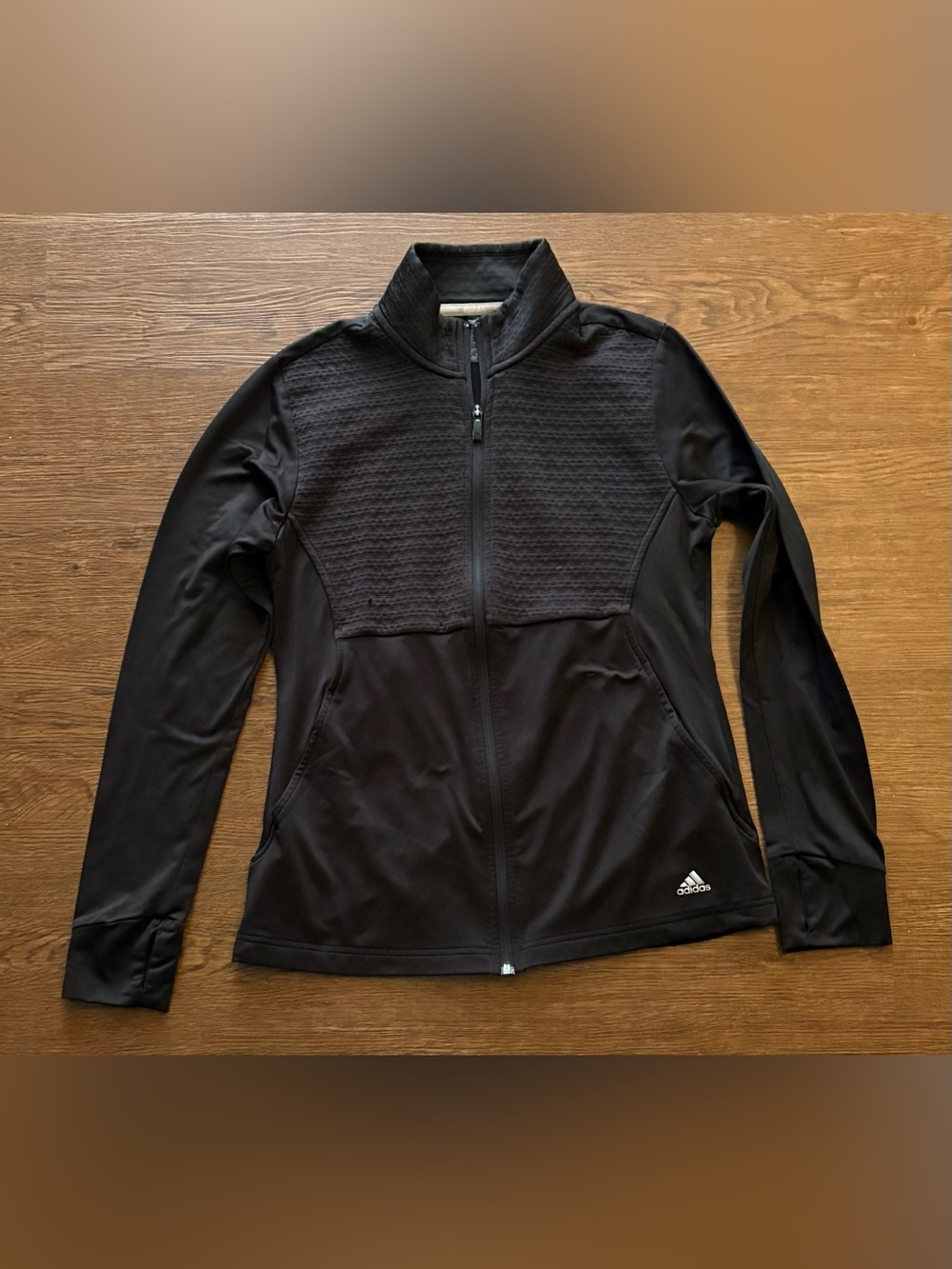 Adidas Golf Women's Black Full-Zip Bomber Jacket size S